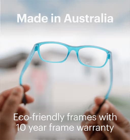Dresden Vision Australia eco-friendly glasses frames made locally with lightweight design and long lifespan