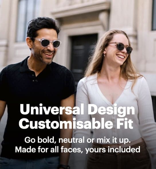 Dresden Vision sunglasses worn by diverse people highlighting universal design and customisable fit