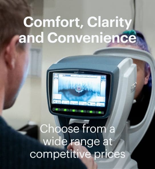 Comfort, Clarity and Convenience. Choose from a wide range at
competitive prices