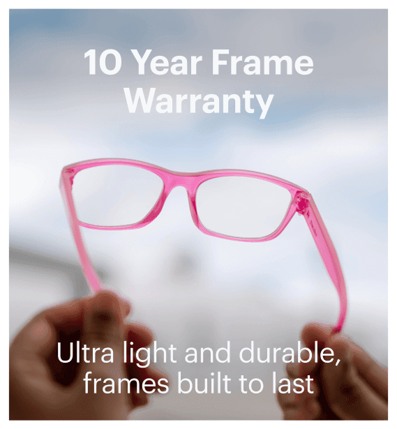 10 Year Frame Warranty. Ultra light and durable, frames built to last!